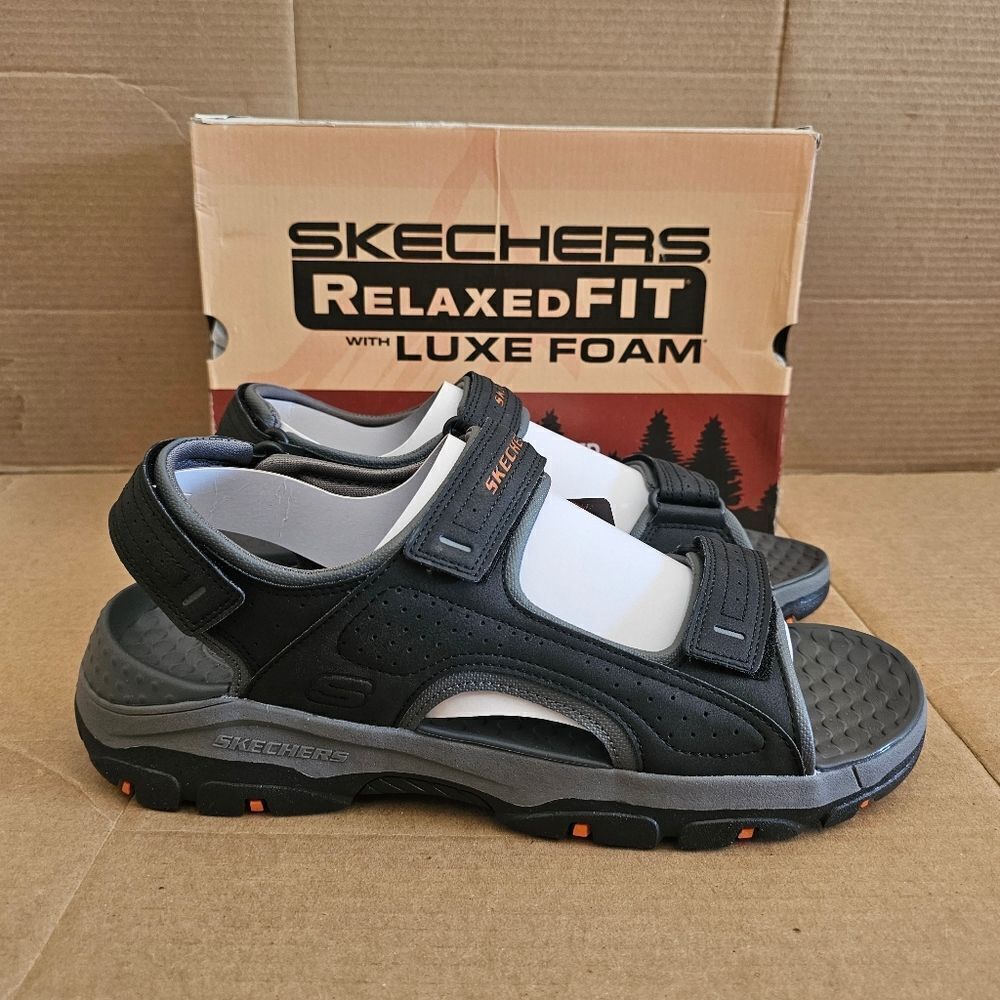 Skechers Tresmen Vegan Adjustable Strap Hiking Outdoor Sandals Mens Size 12